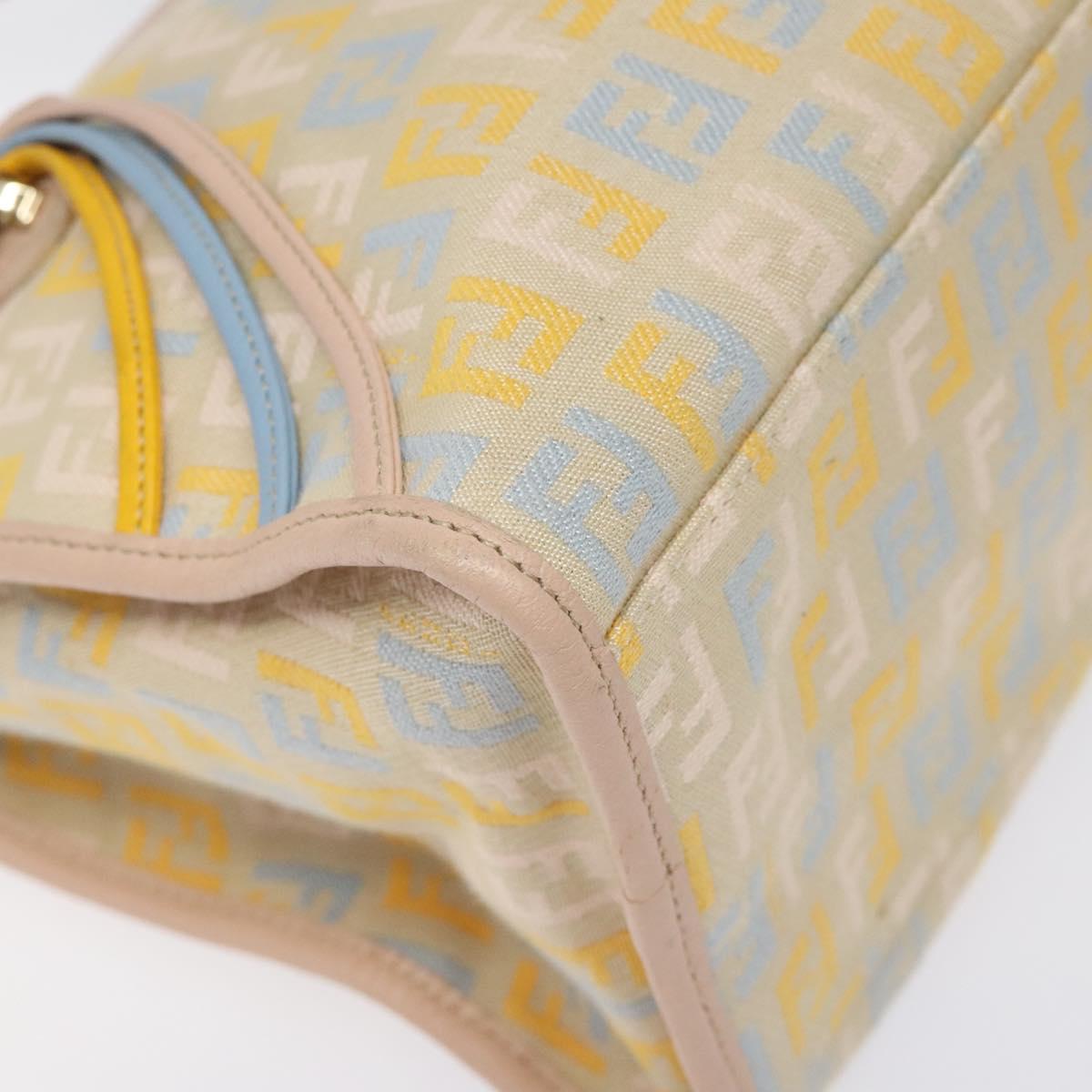 FENDI Zucchino Canvas Hand Bag Multicolor yk17408