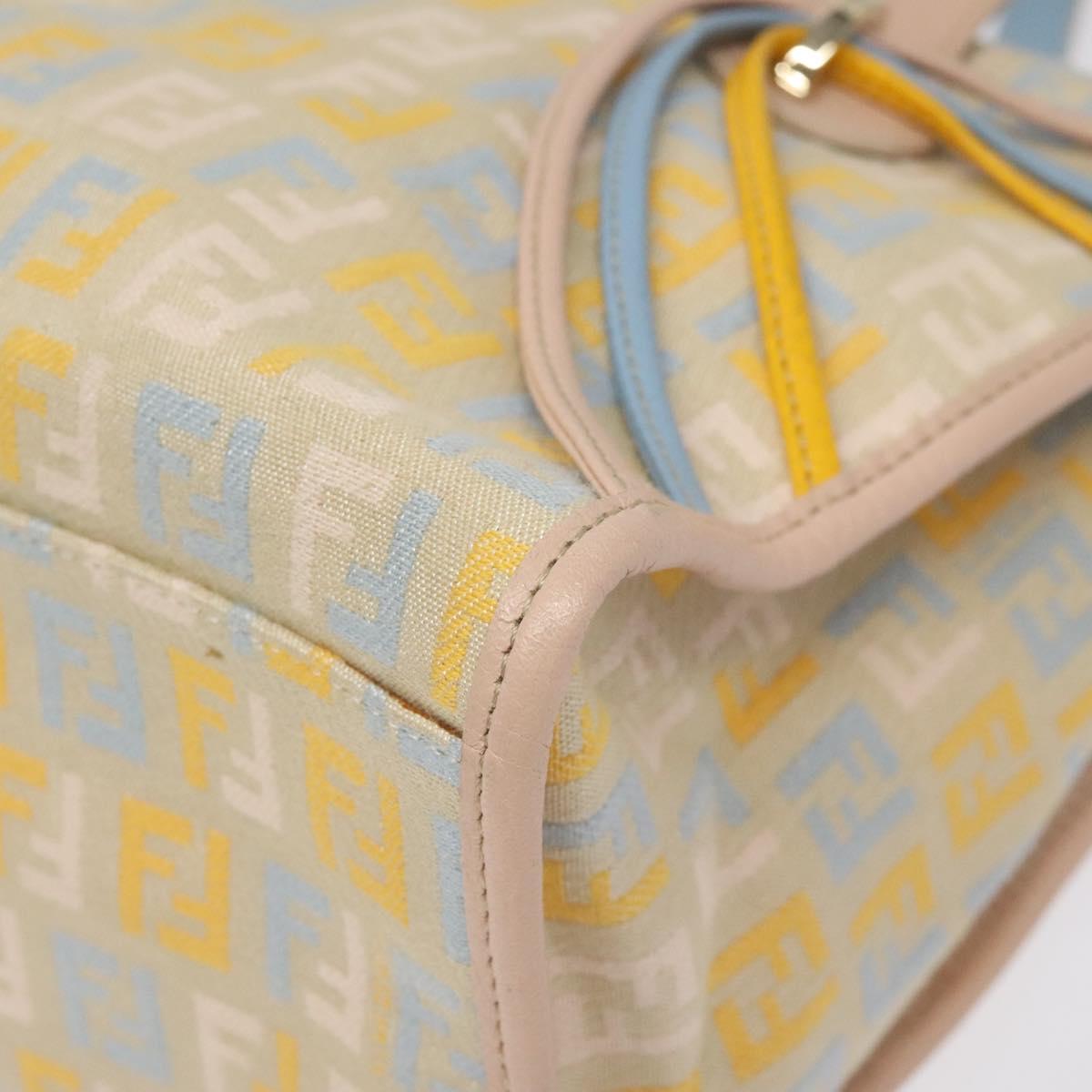 FENDI Zucchino Canvas Hand Bag Multicolor yk17408