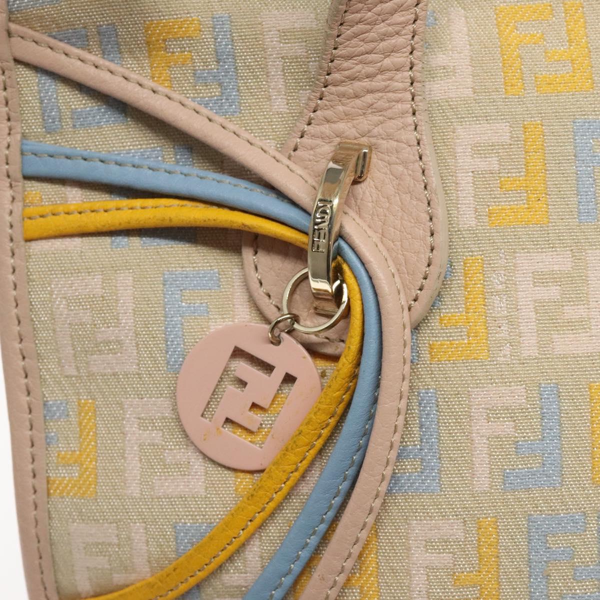 FENDI Zucchino Canvas Hand Bag Multicolor yk17408