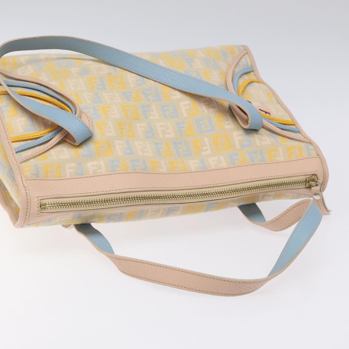FENDI Zucchino Canvas Hand Bag Multicolor yk17408