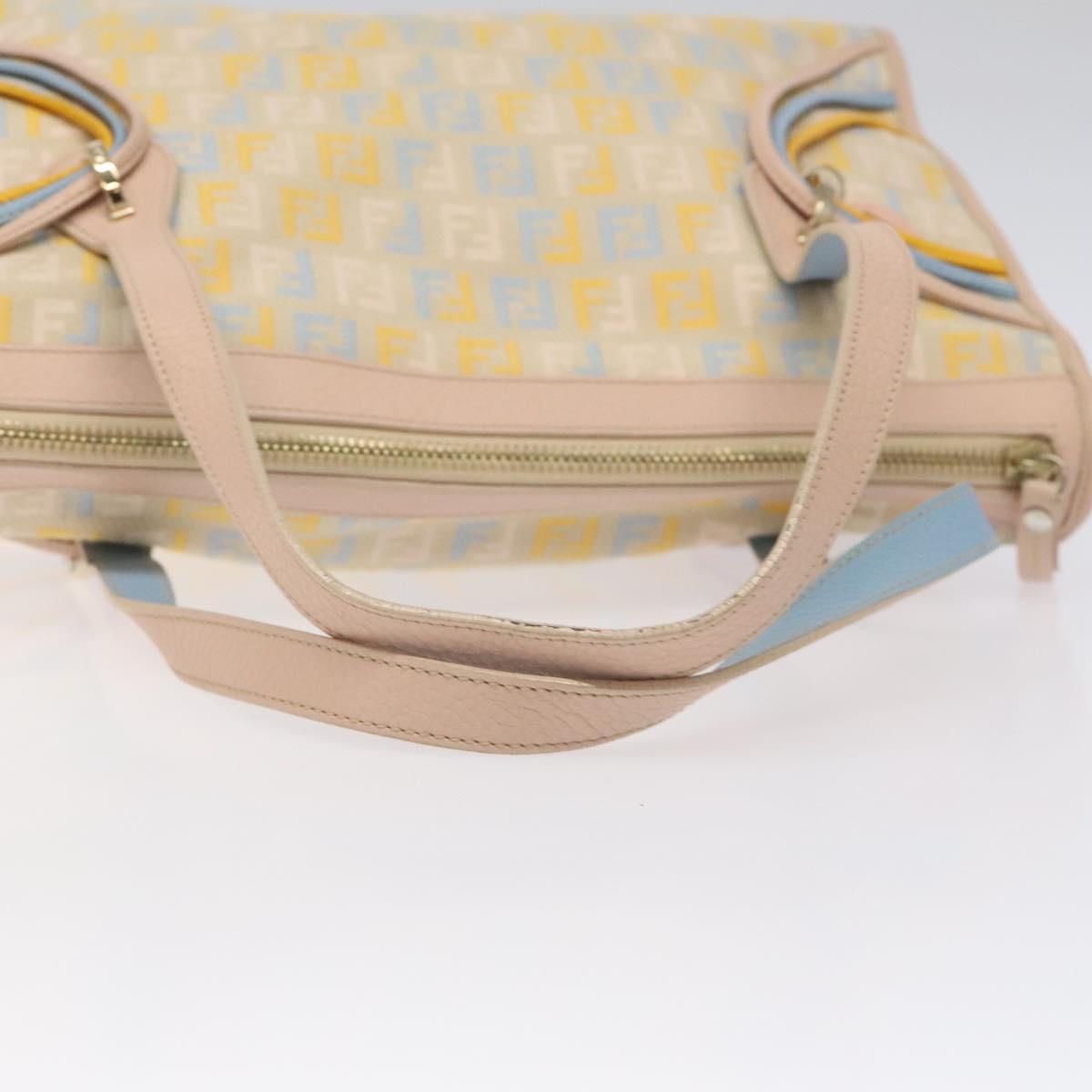 FENDI Zucchino Canvas Hand Bag Multicolor yk17408