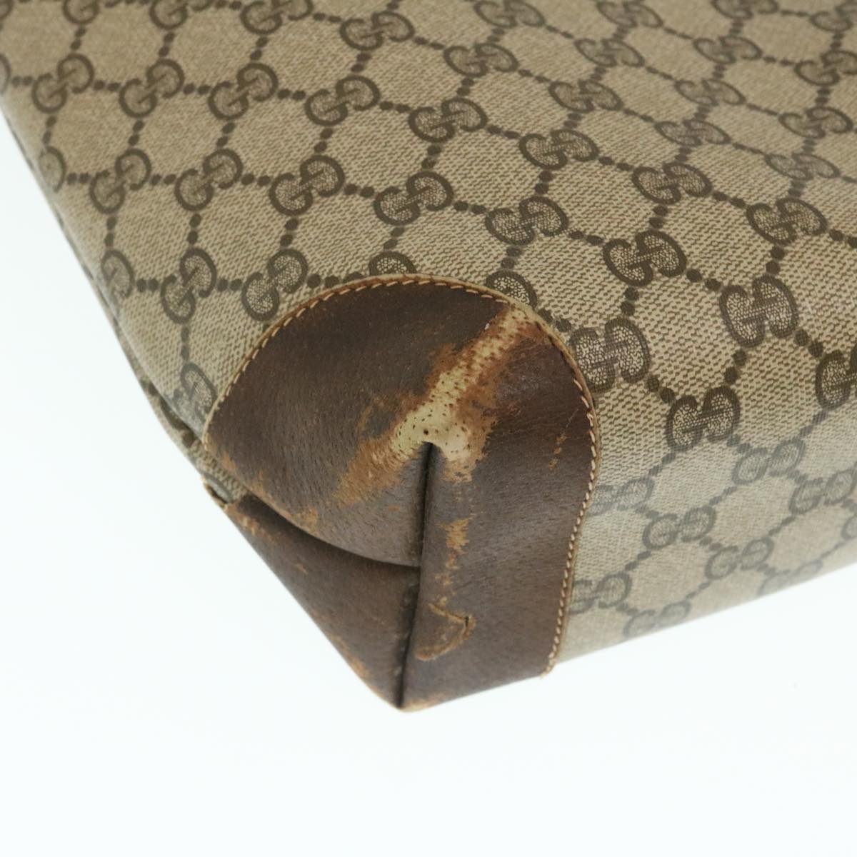 GUCCI Web Sherry Line GG Canvas Tote Bag Beige Red Green yk4045