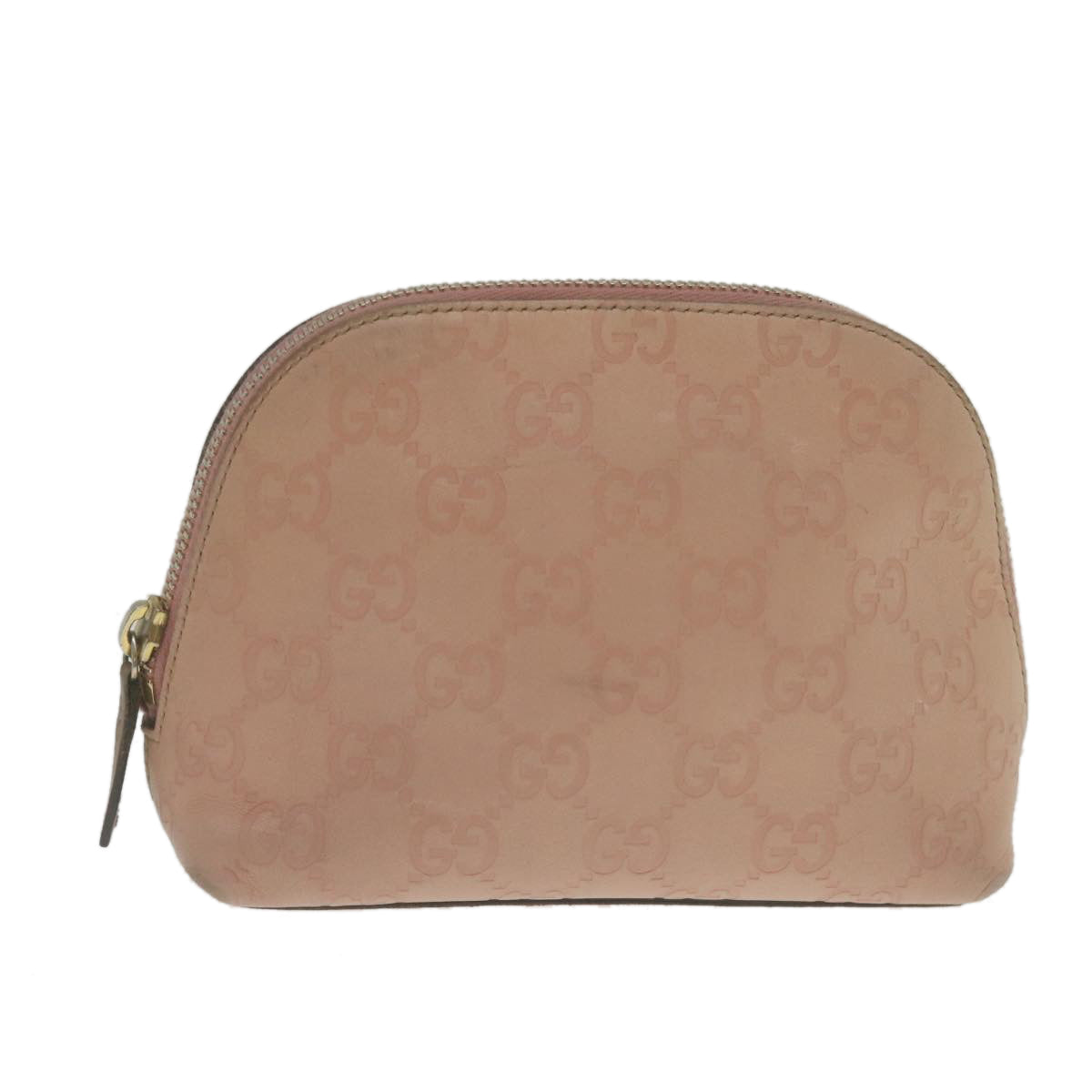 GUCCI GuccissimaLeather GG Canvas Cosmetic Pouch Pink yk4172