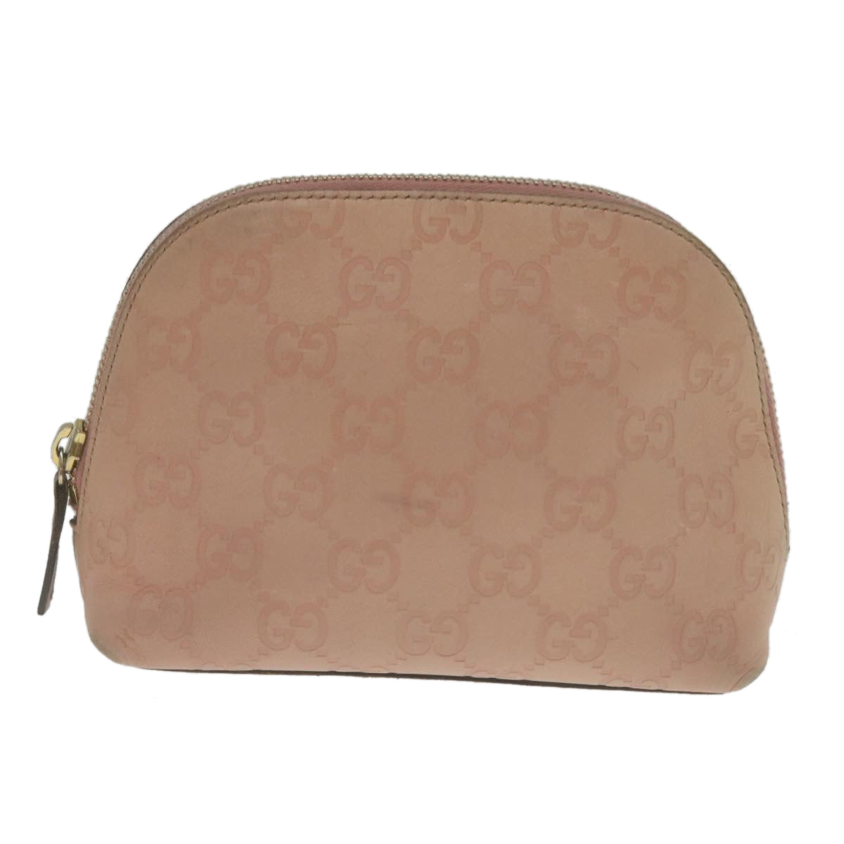 GUCCI GuccissimaLeather GG Canvas Cosmetic Pouch Pink yk4172