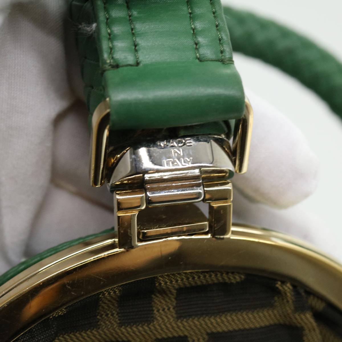 FENDI Moncler Spy Bag Shoulder Bag Nylon Green yk4770