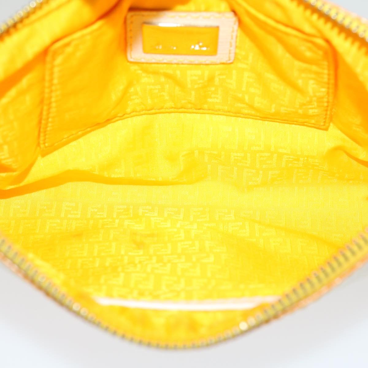 FENDI Zucca Canvas Accessory Pouch White yk4812