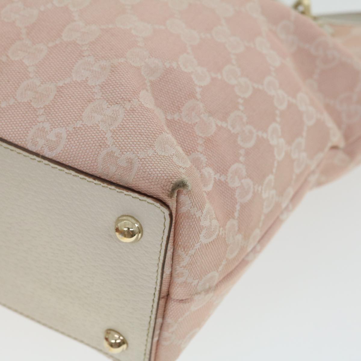 GUCCI GG Canvas Tote Bag Pink 120840002404 yk4895