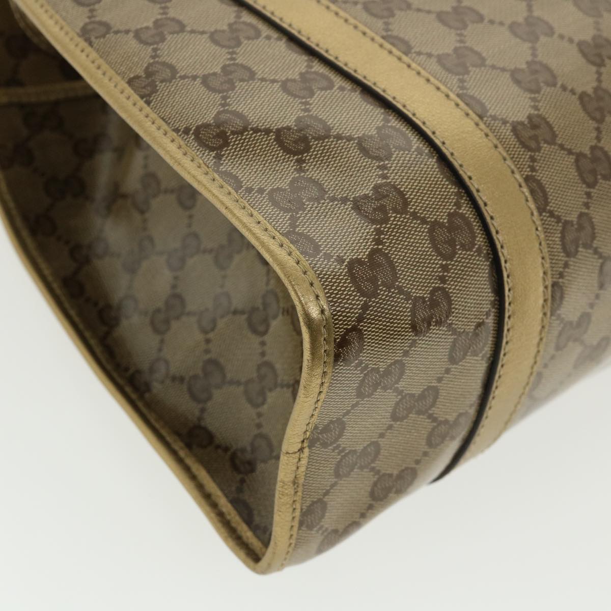 GUCCI GG Canvas Jackie Shoulder Bag Brown yk5536