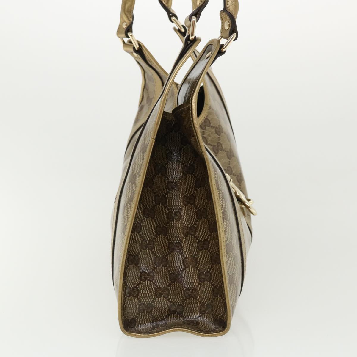 GUCCI GG Canvas Jackie Shoulder Bag Brown yk5536