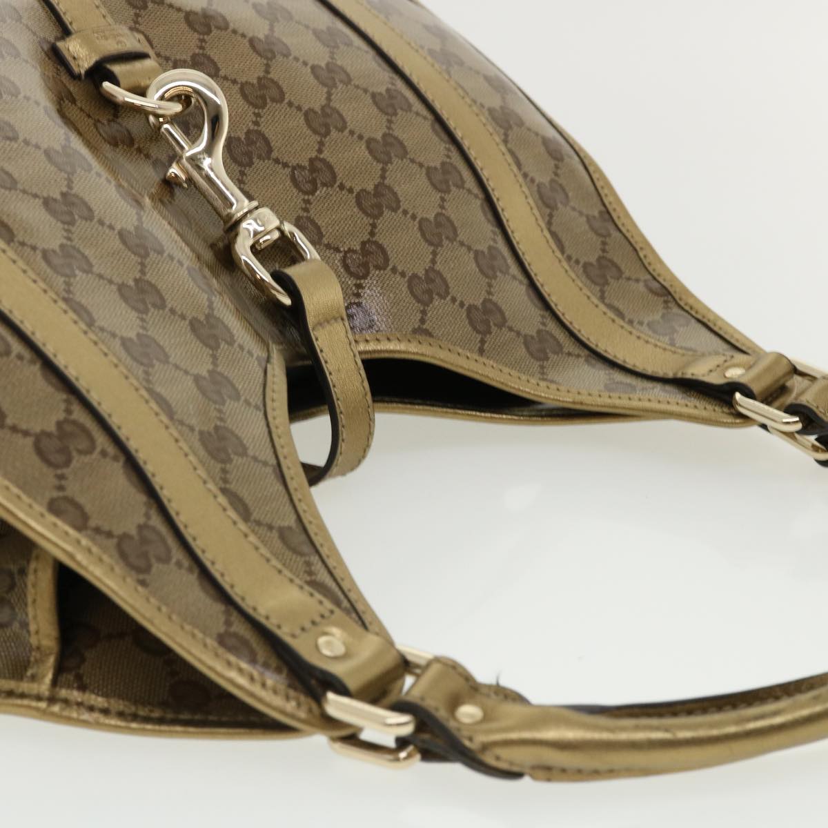 GUCCI GG Canvas Jackie Shoulder Bag Brown yk5536