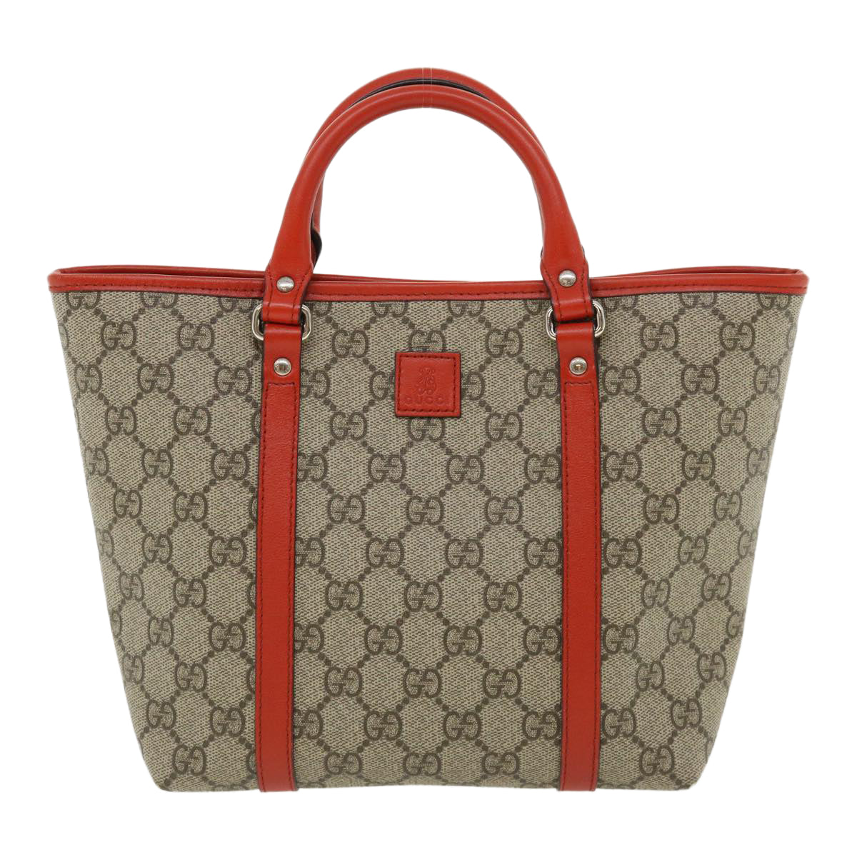GUCCI GG Canvas Hand Bag Beige Red 297557 yk5735