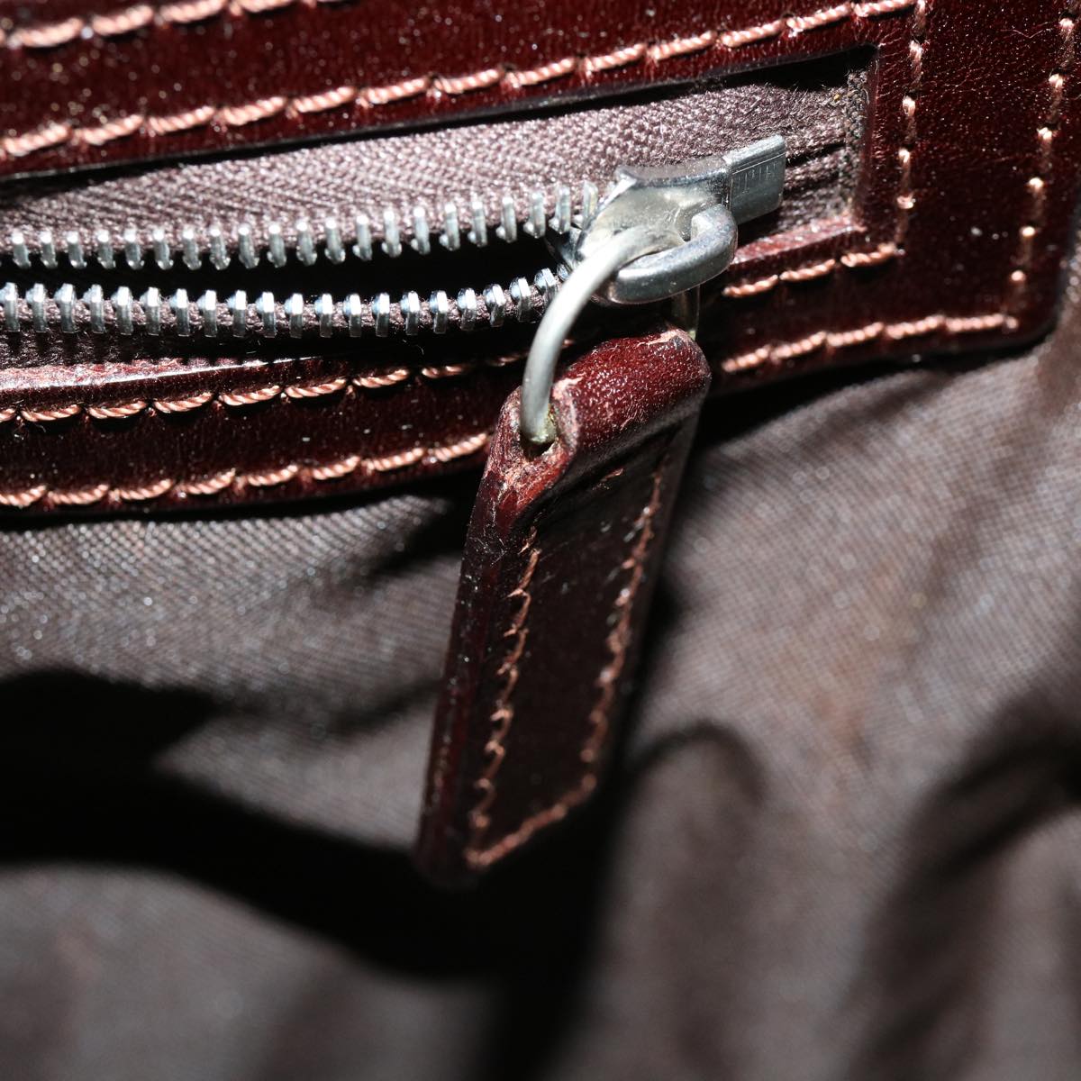 FENDI Zucca Canvas Shoulder Bag Cylindrical Brown Black yk5779
