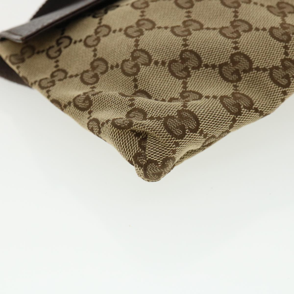GUCCI GG Canvas Waist Bag Beige 28566 yk5898