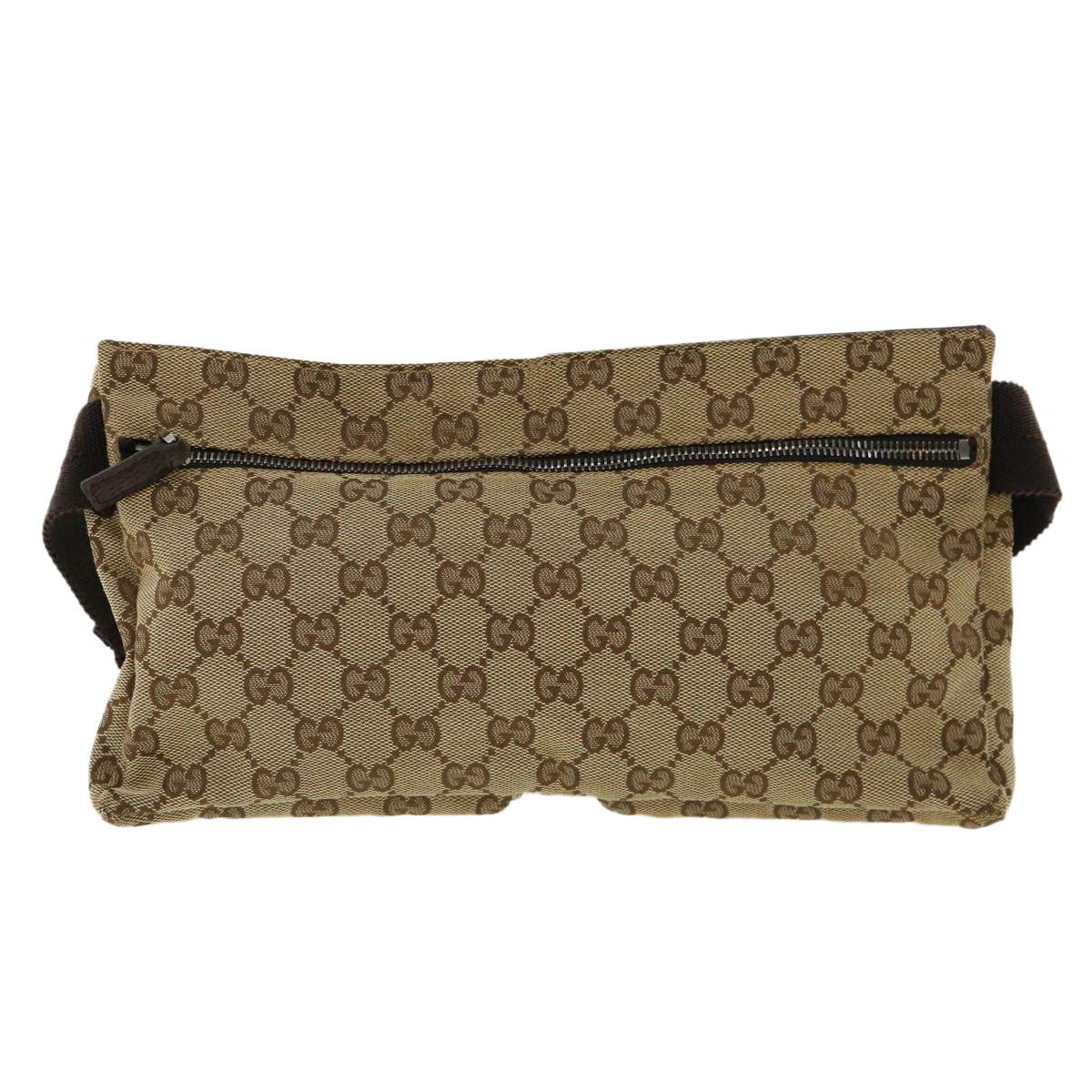 GUCCI GG Canvas Waist Bag Beige 28566 yk5898