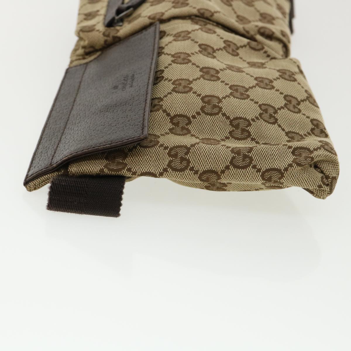 GUCCI GG Canvas Waist Bag Beige 28566 yk5898