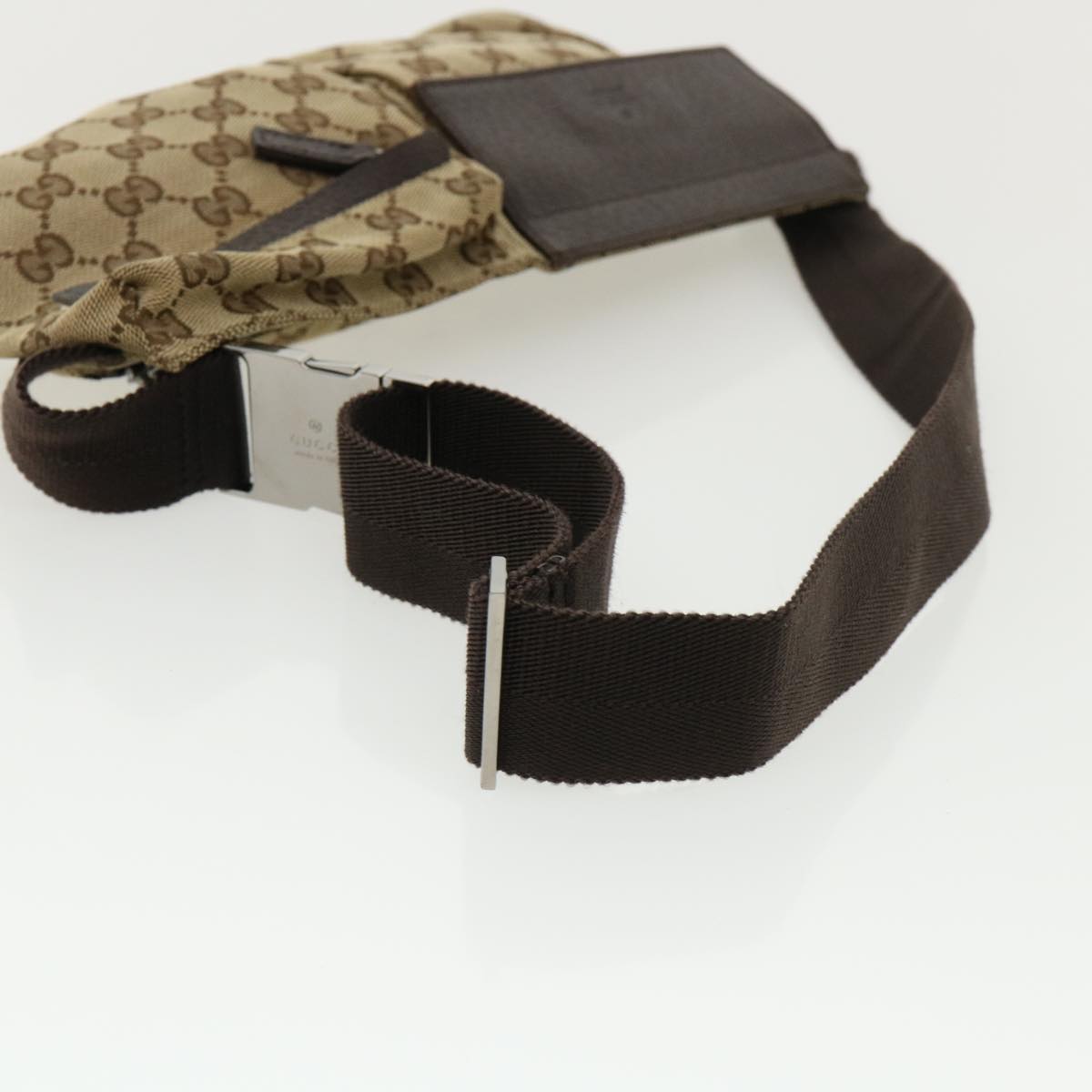 GUCCI GG Canvas Waist Bag Beige 28566 yk5898