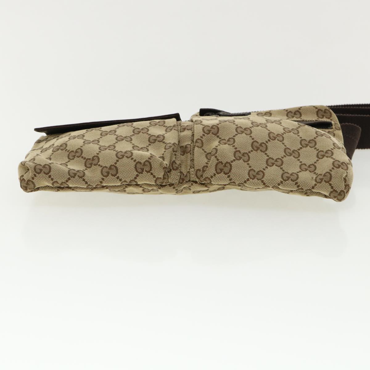 GUCCI GG Canvas Waist Bag Beige 28566 yk5898