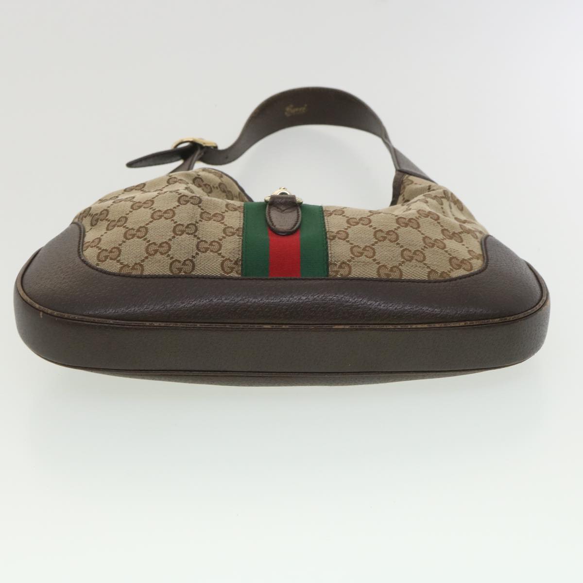 GUCCI Web Sherry Line GG Canvas Jackie Shoulder Bag Beige 153696 yk6048