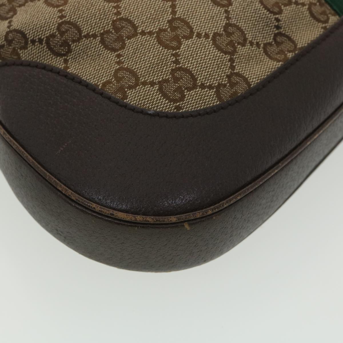 GUCCI Web Sherry Line GG Canvas Jackie Shoulder Bag Beige 153696 yk6048