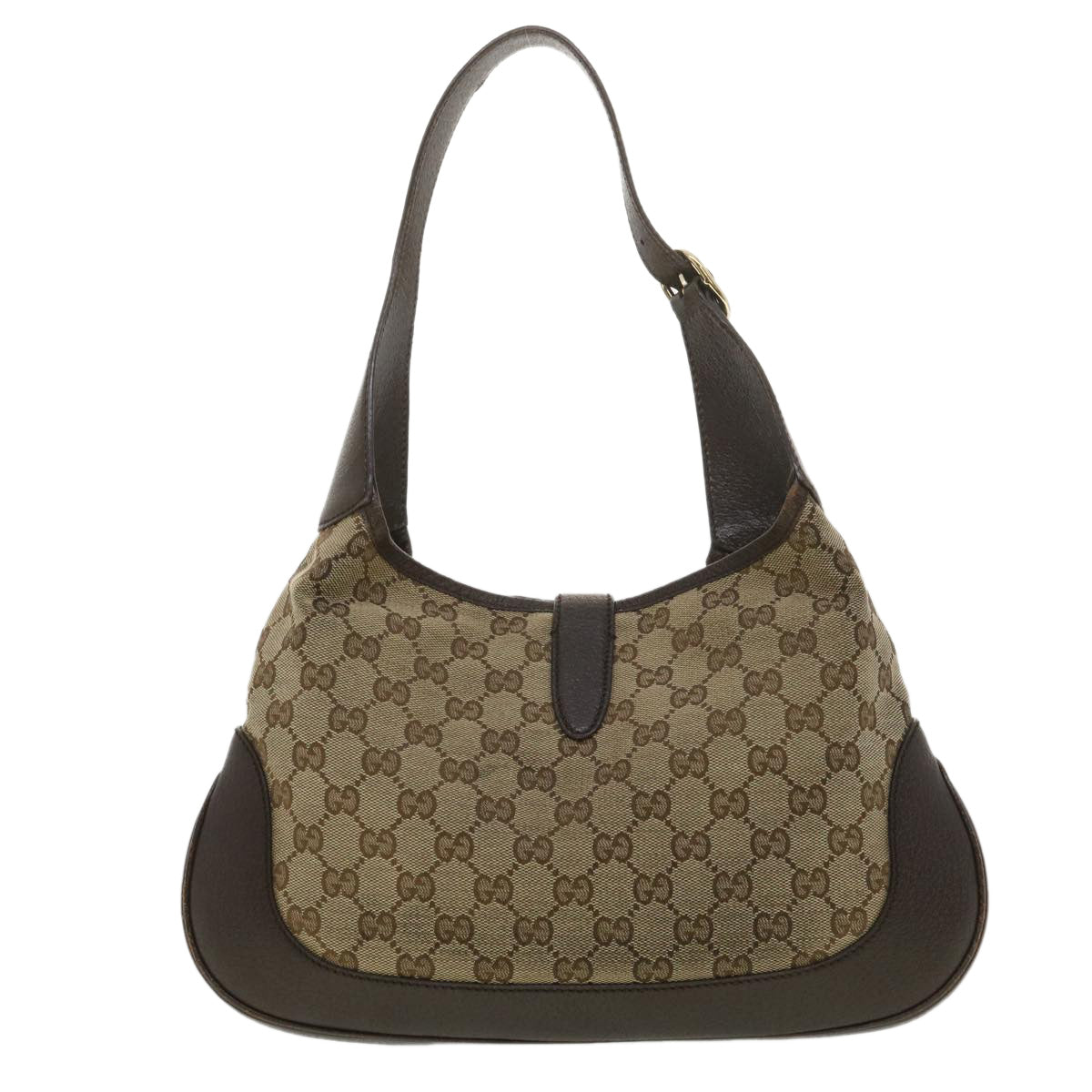GUCCI Web Sherry Line GG Canvas Jackie Shoulder Bag Beige 153696 yk6048
