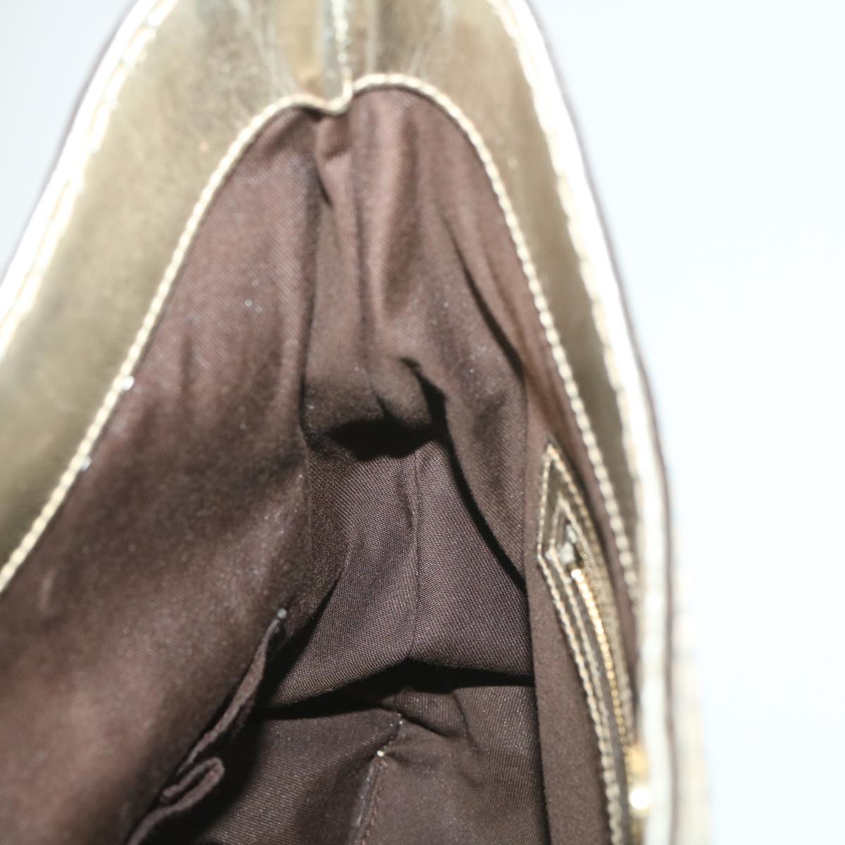 GUCCI Shima Shoulder Bag Leather Champagne Gold 189885 yk6071