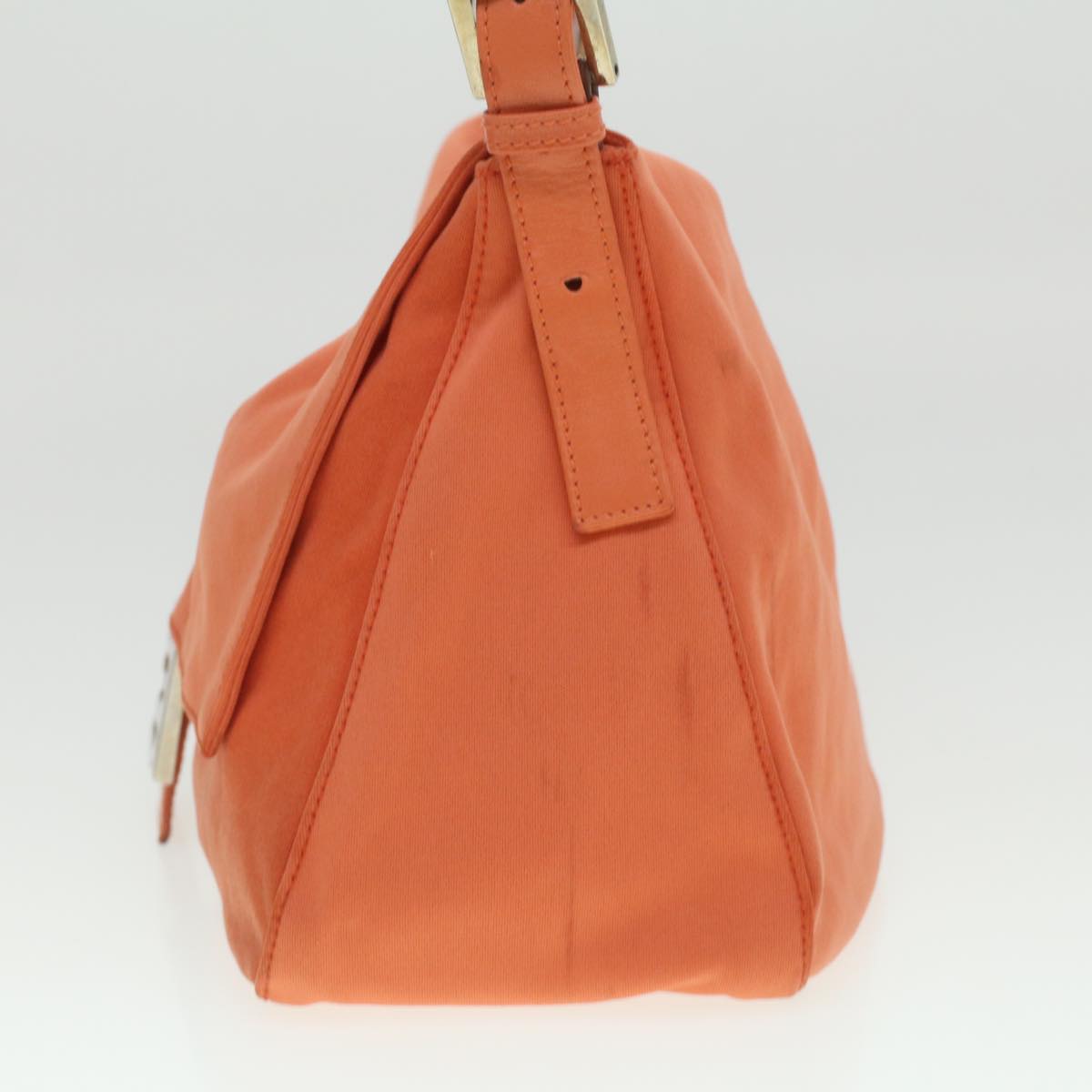FENDI Mamma Baguette Shoulder Bag Nylon Orange 2354/26325/018 yk6078