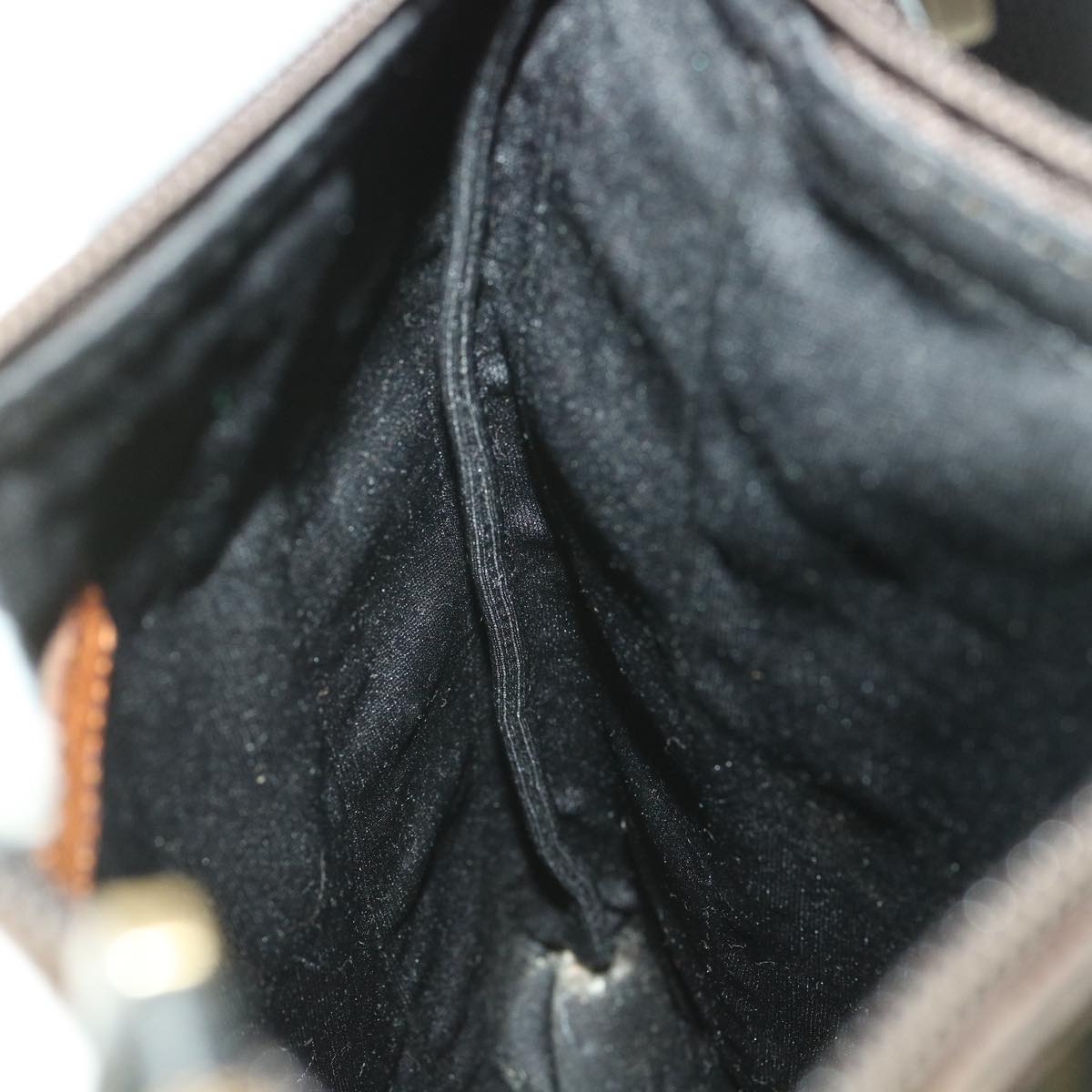 FENDI Zucca Canvas Shoulder Bag Nylon Brown yk6092