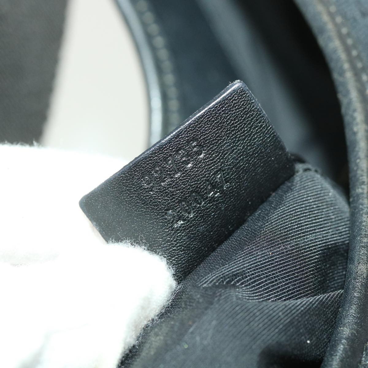 GUCCI GG Canvas Jackie Shoulder Bag Black 92735 yk6103
