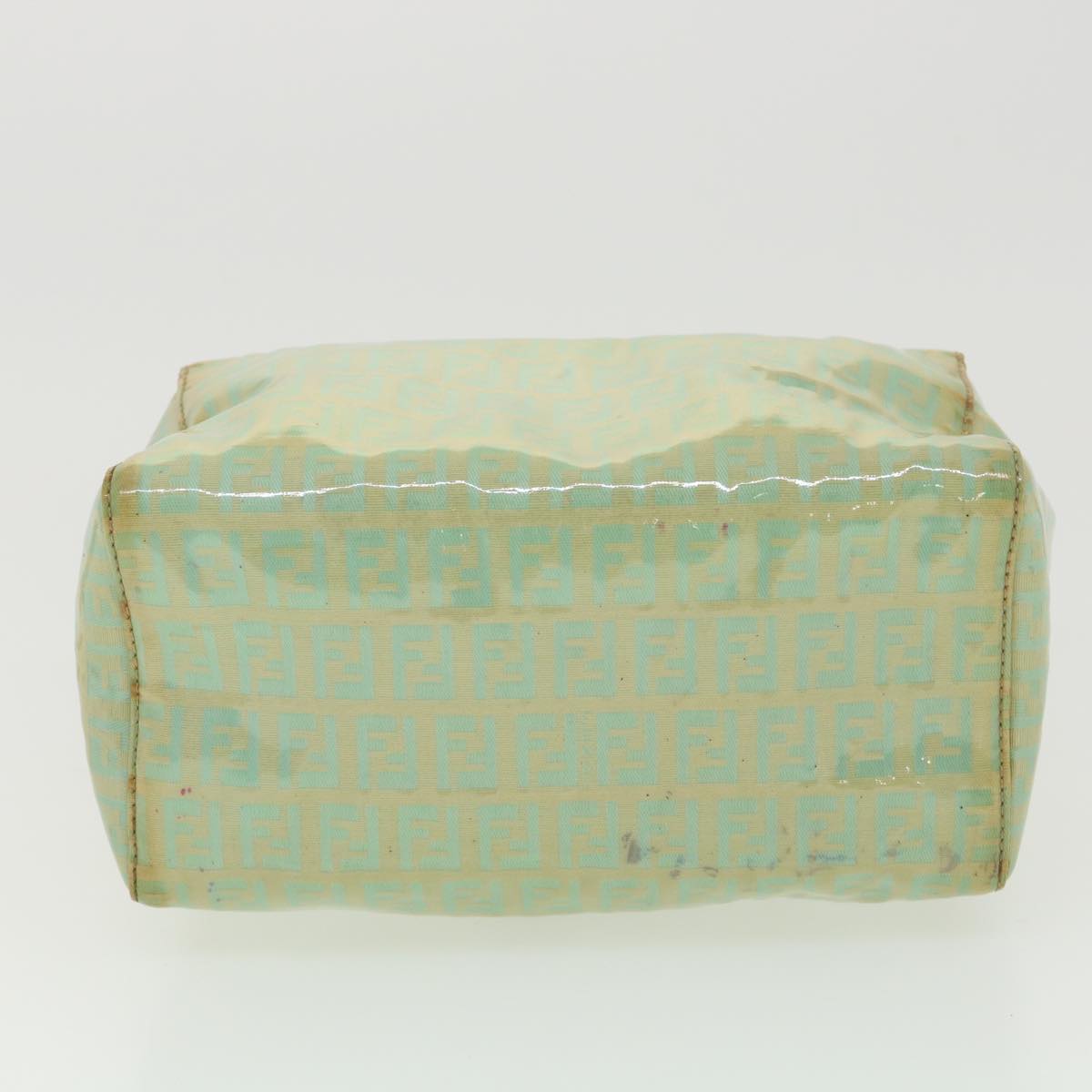FENDI Zucchino Canvas Hand Bag Blue yk6199B