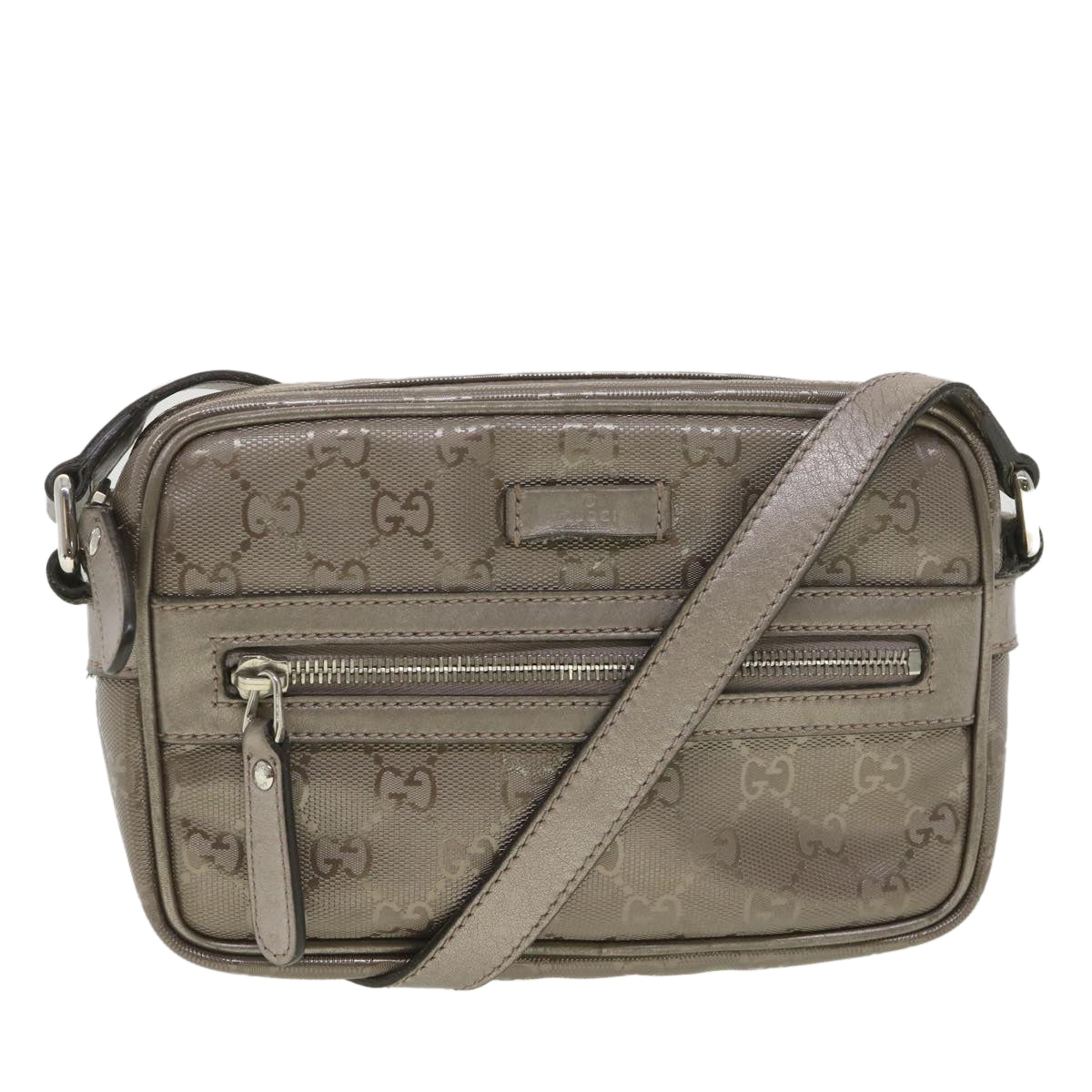 GUCCI GG Canvas Shoulder Bag Brown 201447 yk6269