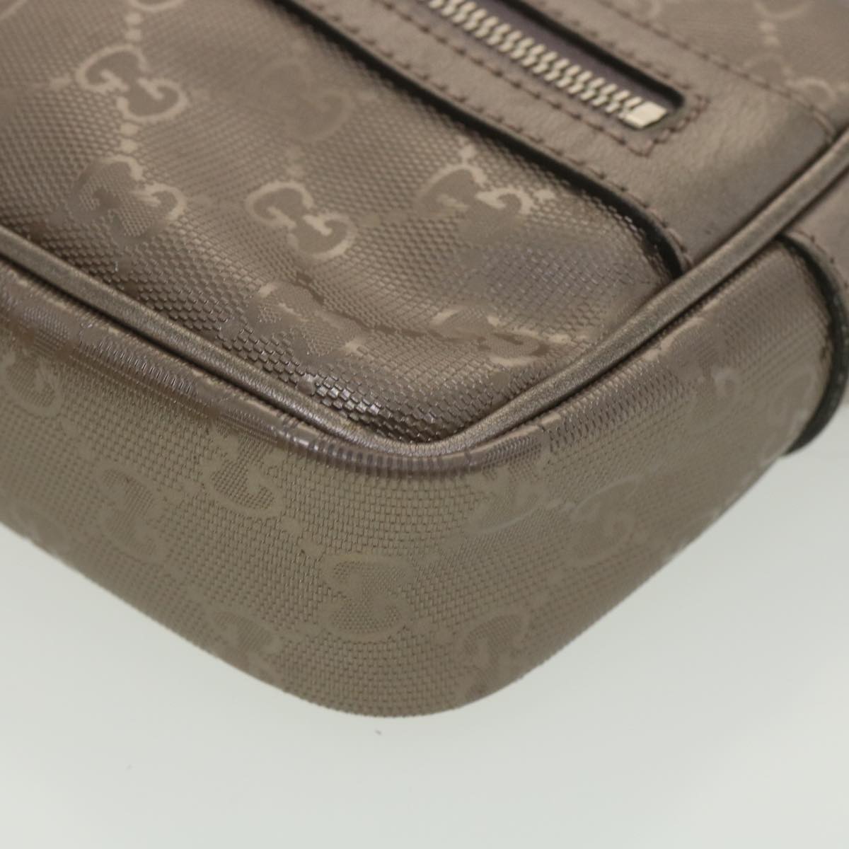 GUCCI GG Canvas Shoulder Bag Brown 201447 yk6269