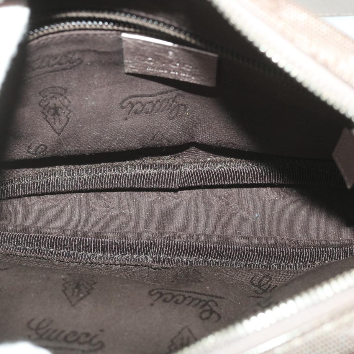 GUCCI GG Canvas Shoulder Bag Brown 201447 yk6269