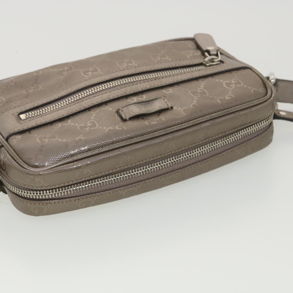 GUCCI GG Canvas Shoulder Bag Brown 201447 yk6269