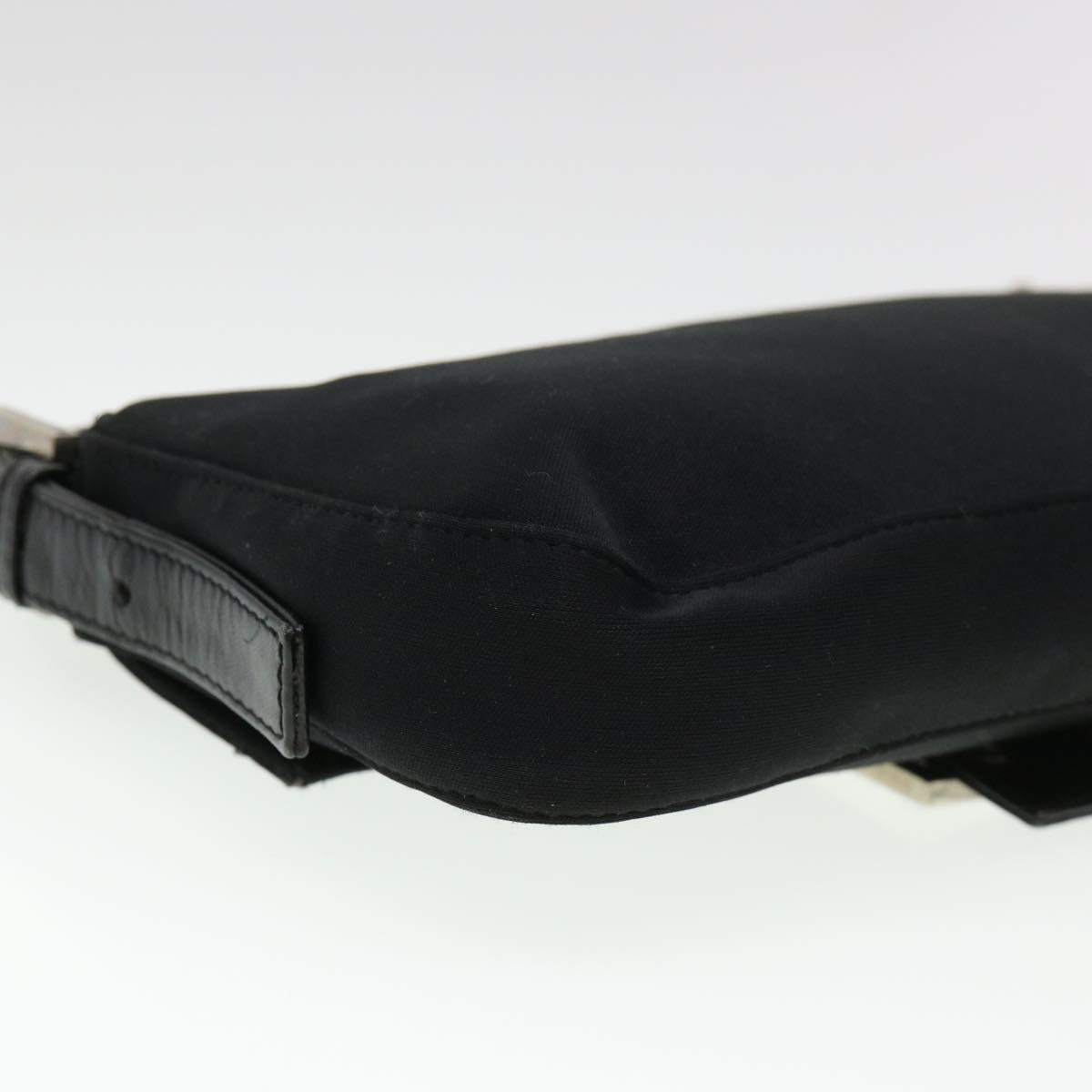 FENDI Mamma Baguette Shoulder Bag Nylon Black 2321.26424.099 yk6286