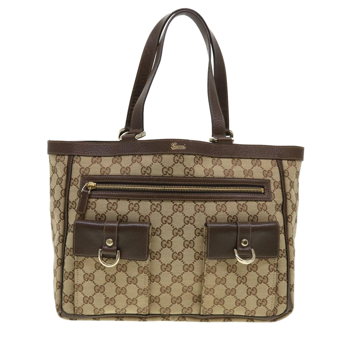 GUCCI GG Canvas Abbey Tote Bag Beige 146247 yk6299