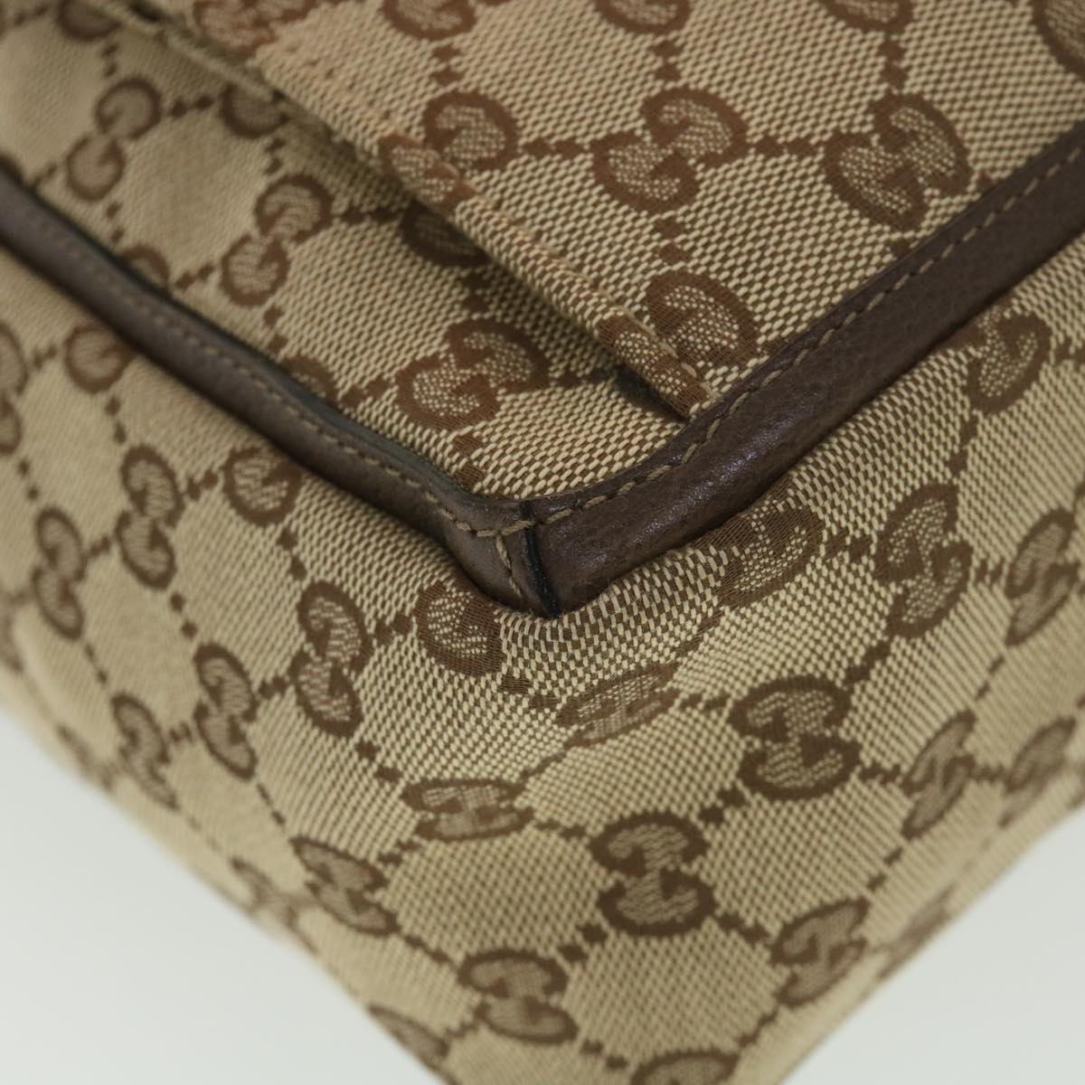 GUCCI GG Canvas Abbey Tote Bag Beige 146247 yk6299