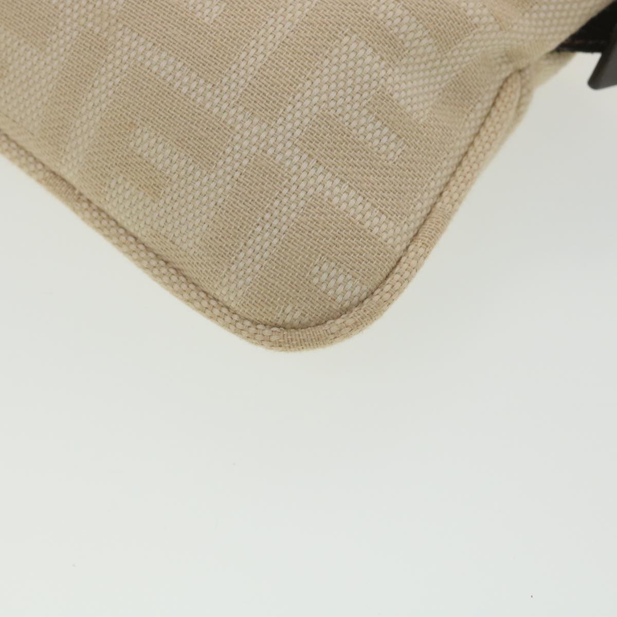 FENDI Zucca Canvas Mamma Baguette Shoulder Bag Beige yk6309