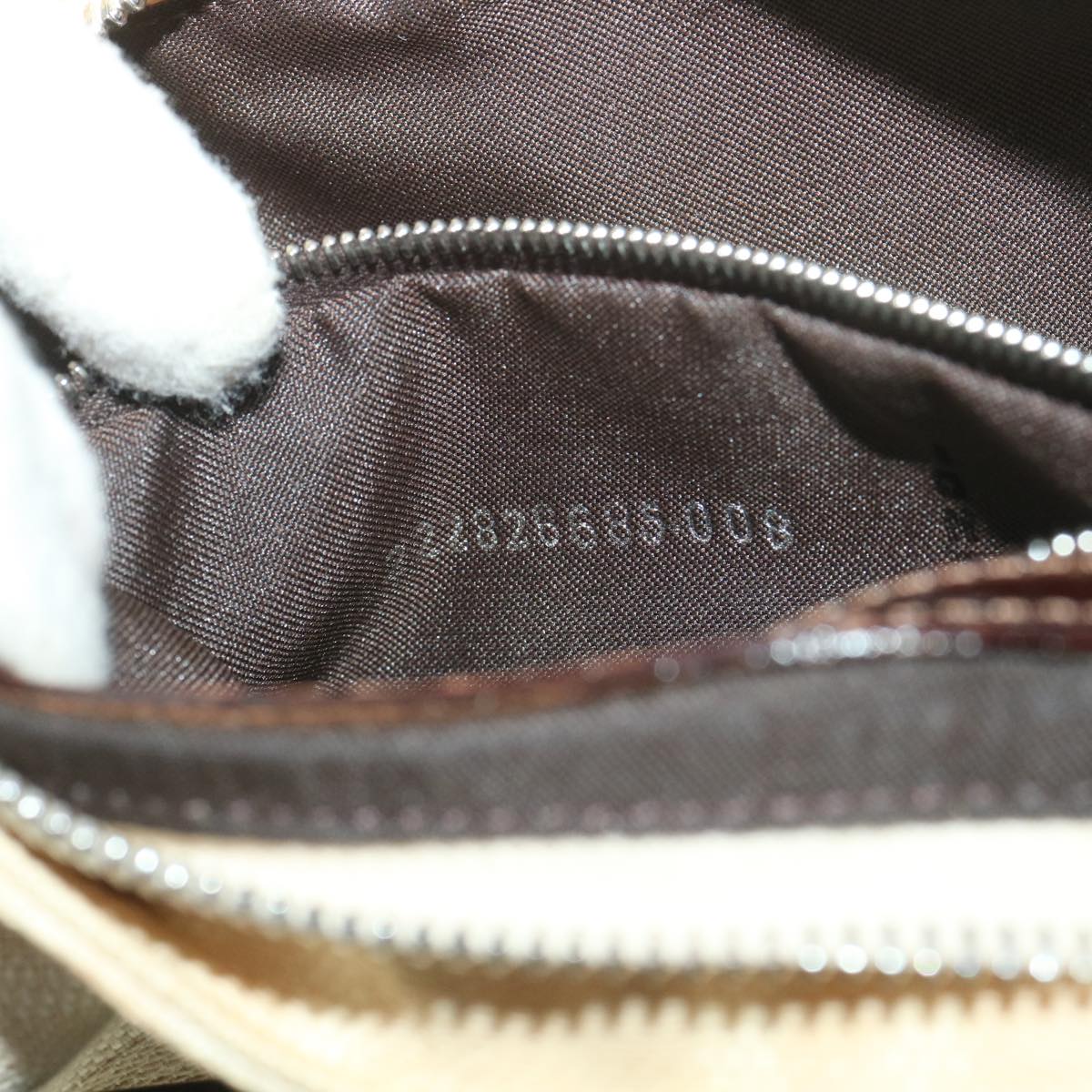 FENDI Zucca Canvas Mamma Baguette Shoulder Bag Beige yk6309