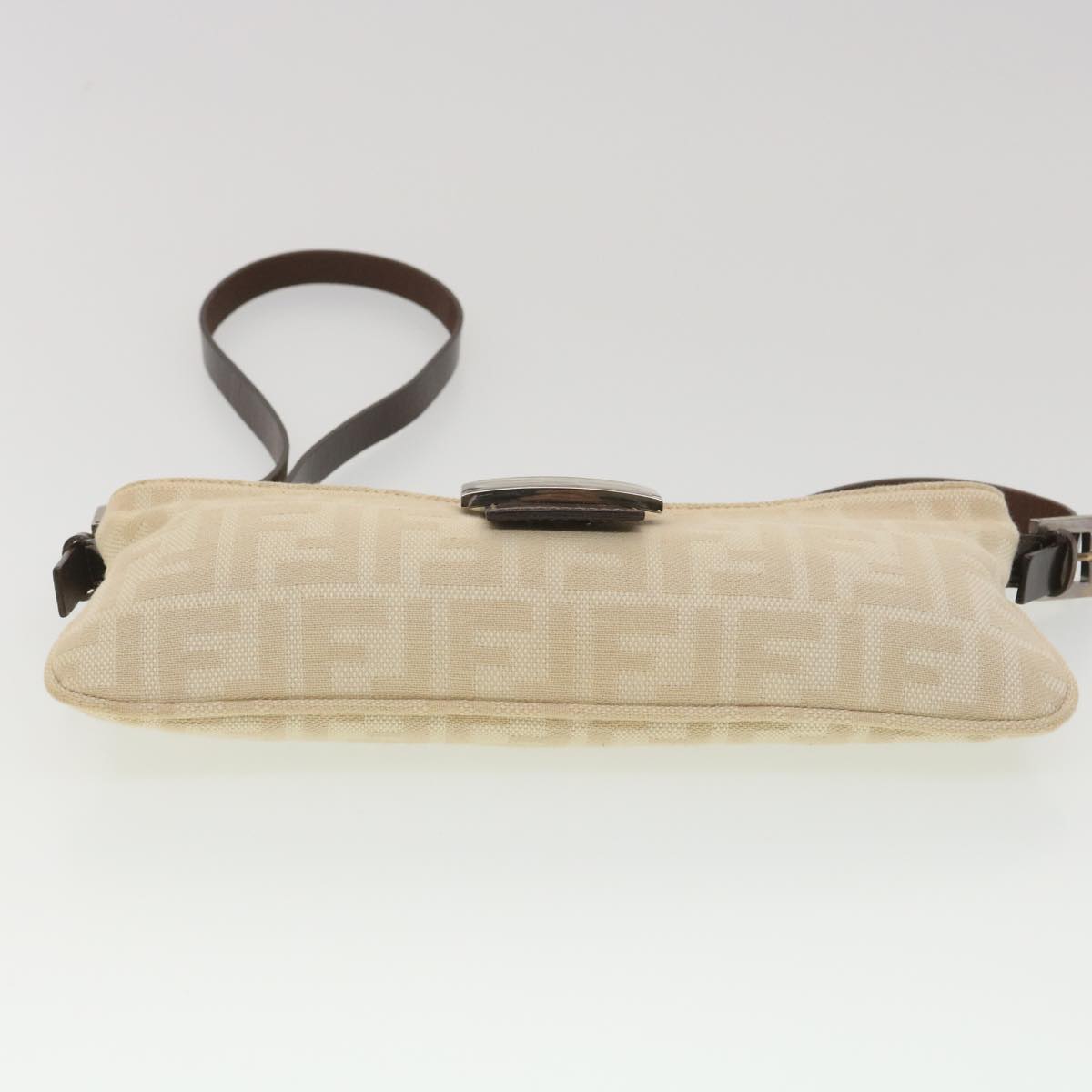 FENDI Zucca Canvas Mamma Baguette Shoulder Bag Beige yk6309