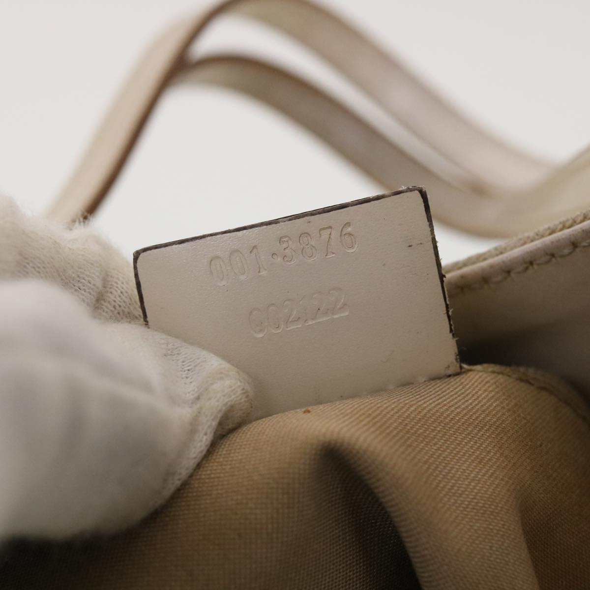 GUCCI GG Canvas Jackie Shoulder Bag Beige 001.3876 yk6453
