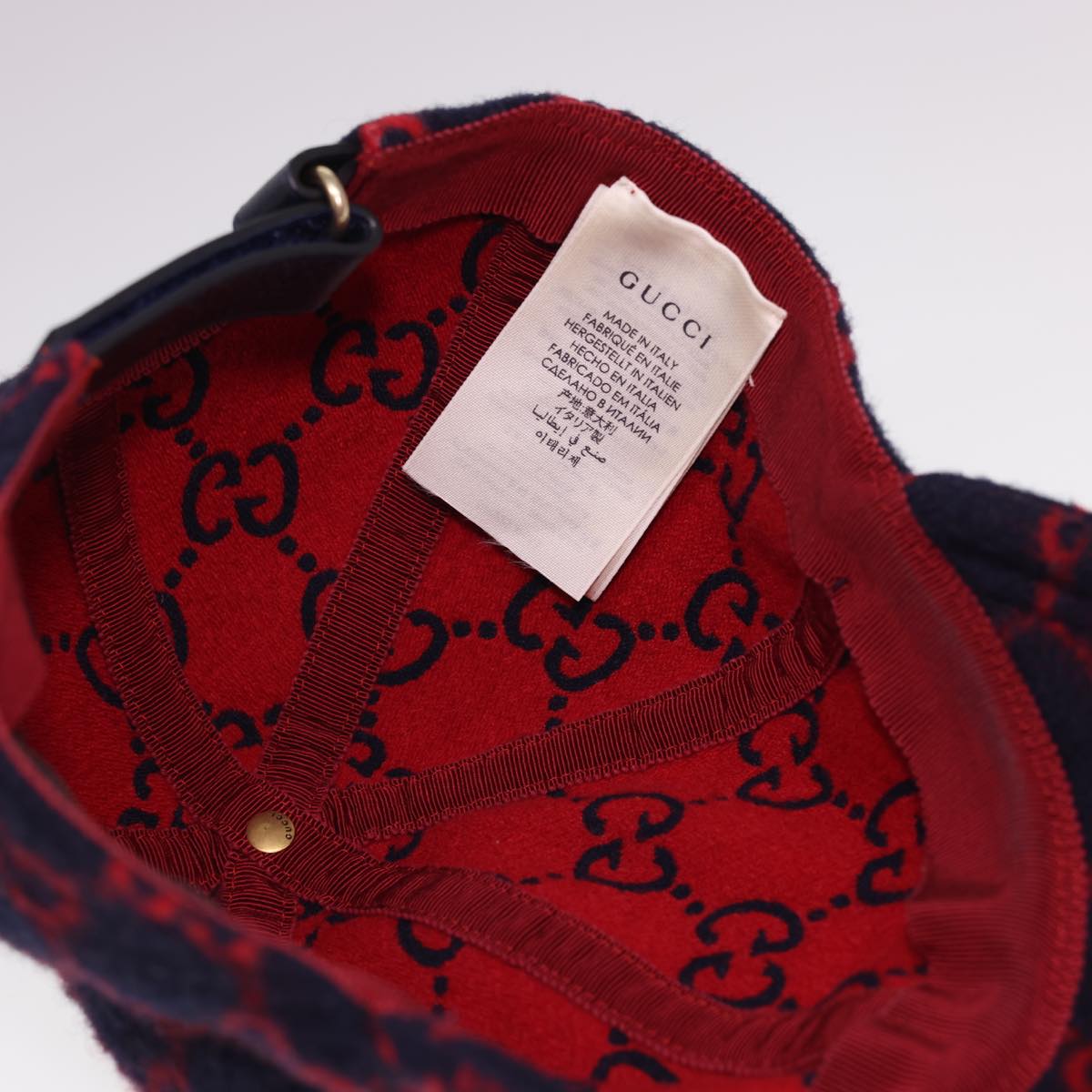 GUCCI Cap Wool M Red 517074 yk6463