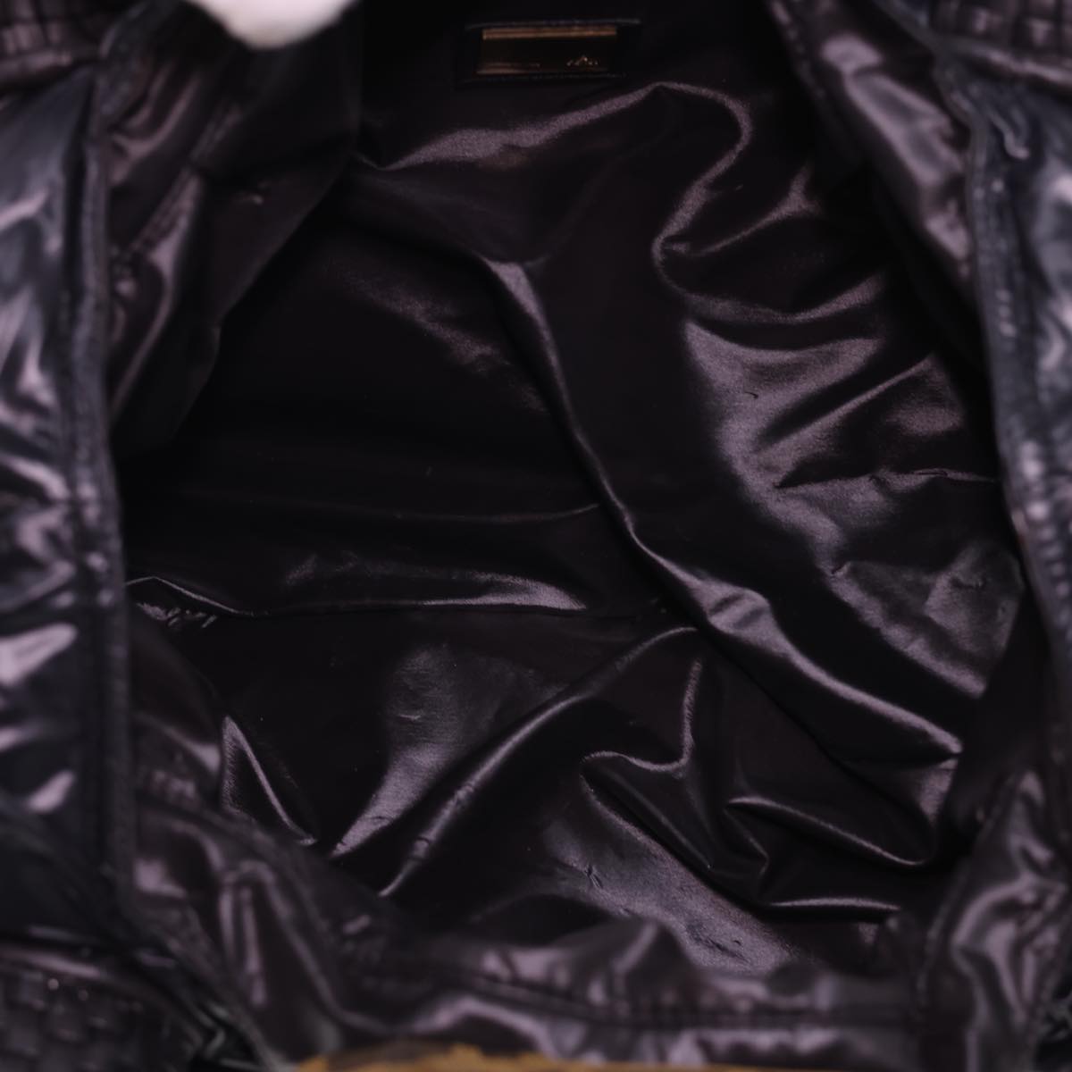 FENDI Spy Hand Bag Moncler Collaboration Nylon Black yk6510