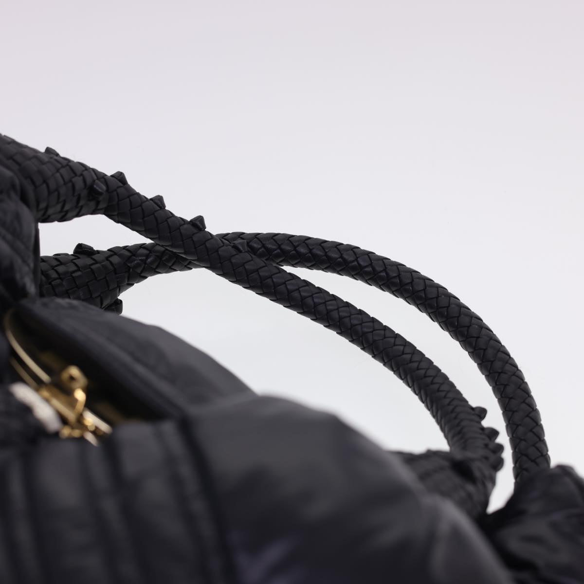 FENDI Spy Hand Bag Moncler Collaboration Nylon Black yk6510