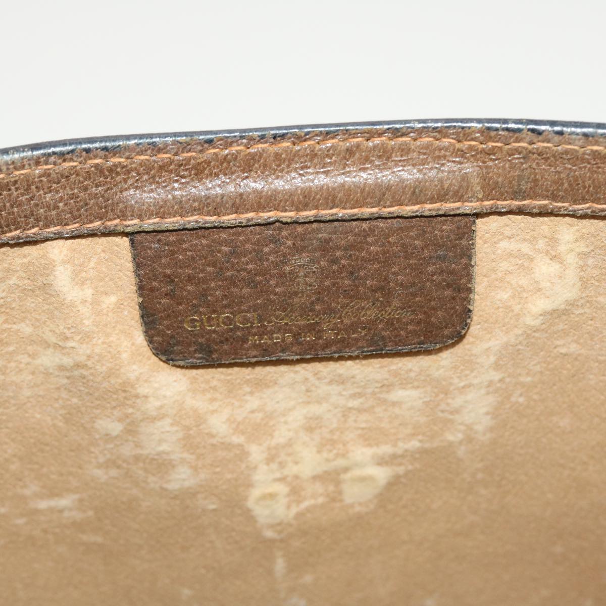 GUCCI GG Canvas Web Sherry Line Clutch Bag Beige Red 89.01.007 yk6645B