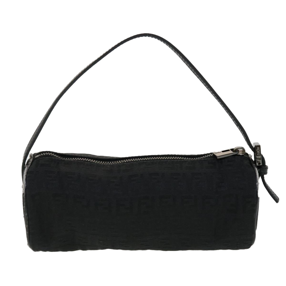 FENDI Zucchino Canvas Accessory Pouch Black 2370-7N0016028 yk6647B