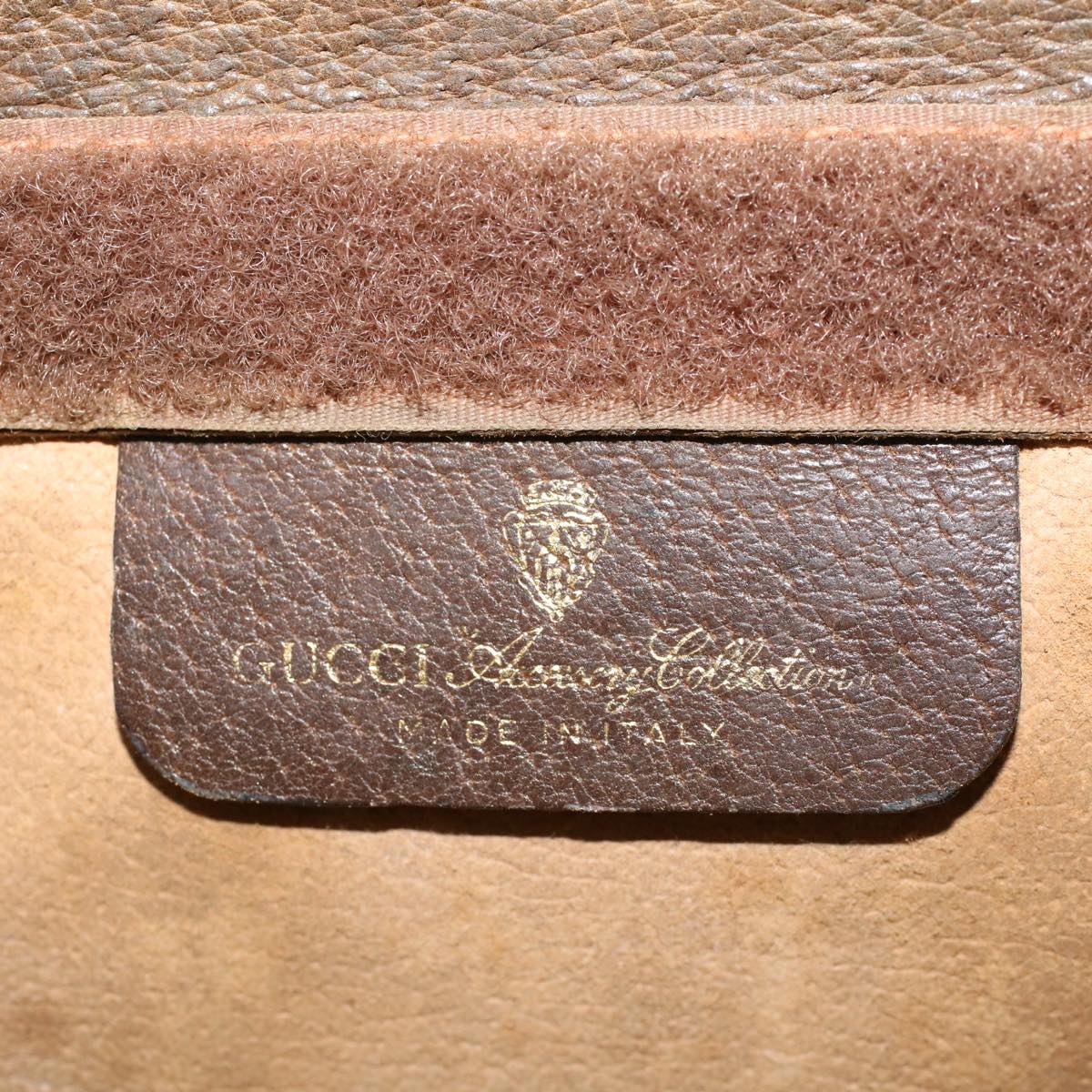 GUCCI GG Canvas Web Sherry Line Clutch Bag Beige Red Green 89.01.002 yk6702