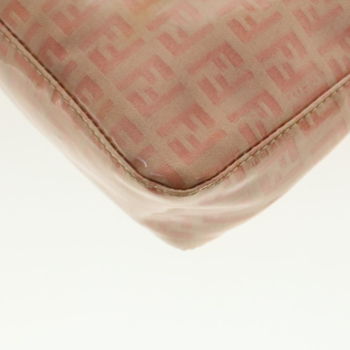 FENDI Zucchino Canvas Hand Bag Patent leather Orange 010.26810.018 yk6878B