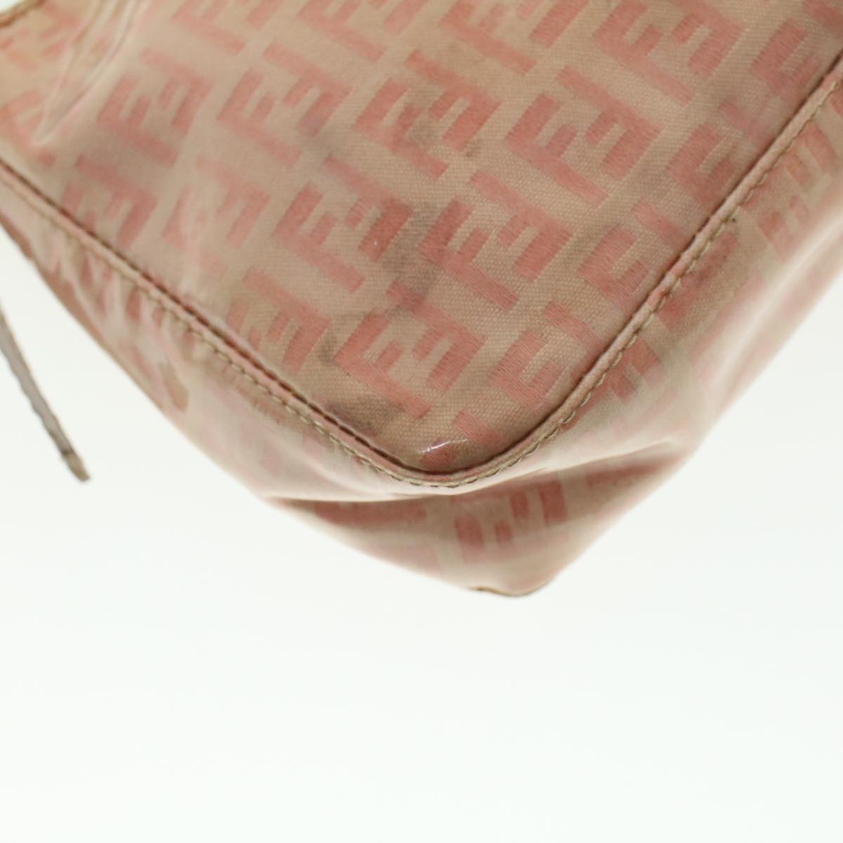FENDI Zucchino Canvas Hand Bag Patent leather Orange 010.26810.018 yk6878B