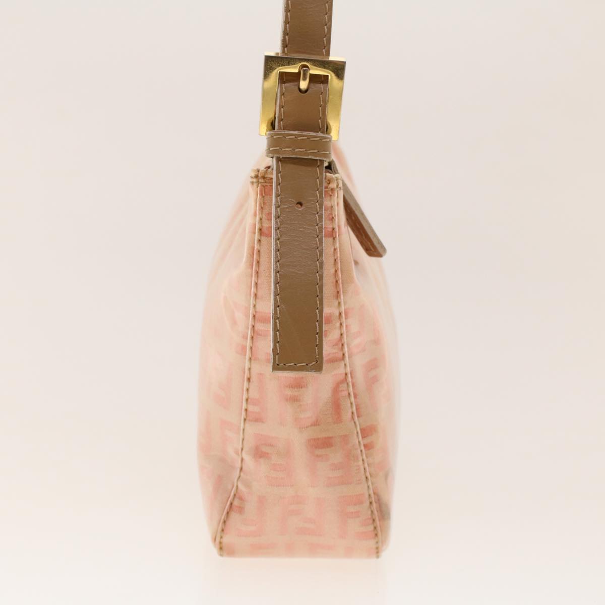 FENDI Zucchino Canvas Hand Bag Patent leather Orange 010.26810.018 yk6878B