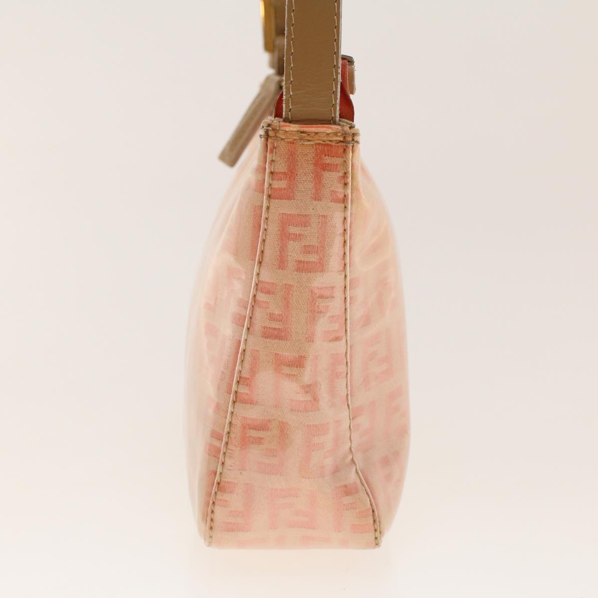 FENDI Zucchino Canvas Hand Bag Patent leather Orange 010.26810.018 yk6878B